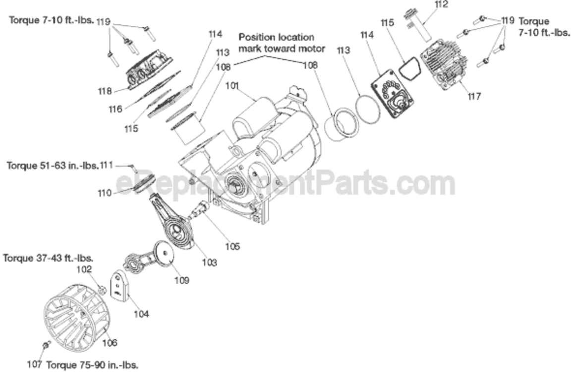 Page A Diagram and Parts List for CPFC2TV3525VP Type 0 Porter Cable Compressor